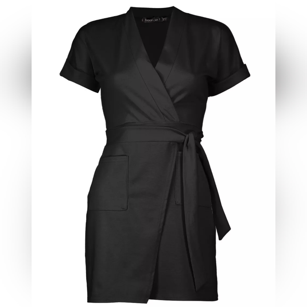 Faux Wrap Dress